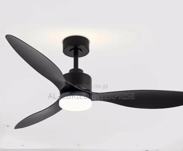 52” Led Ceiling Fan 3 Blades -Black · Photo 1