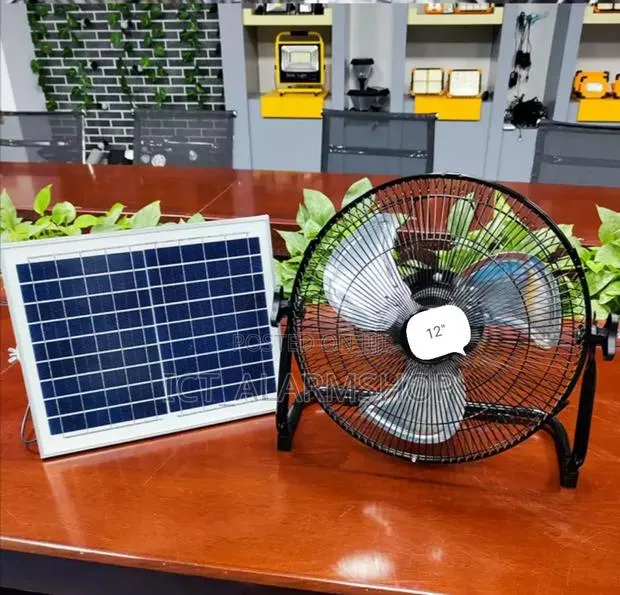 Rechargeable Solar Powered Ventilation Fan · Photo 1