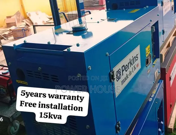 Wonderful Blue Perkins Diesel Generator · Photo 1
