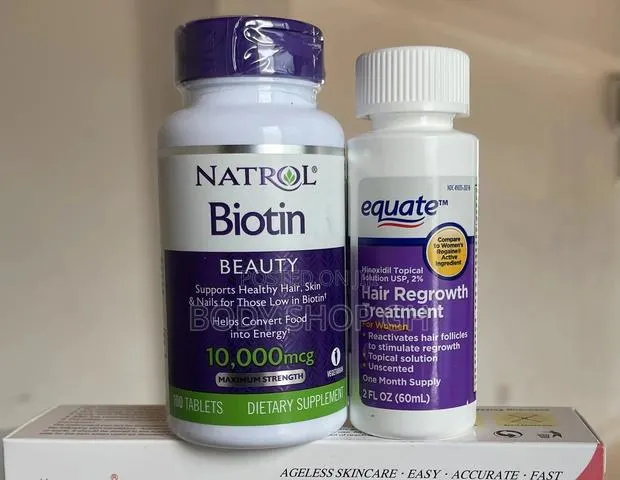 Natrol Biotin +Equate Minoxidil Hairloss Treatment for Women · Photo 1