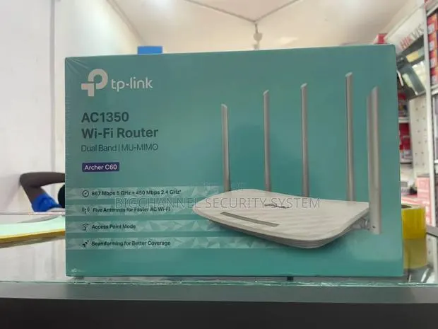 tp.link Ac1350 Wi-Fi Router Dual Band Archer C60 · Photo 1