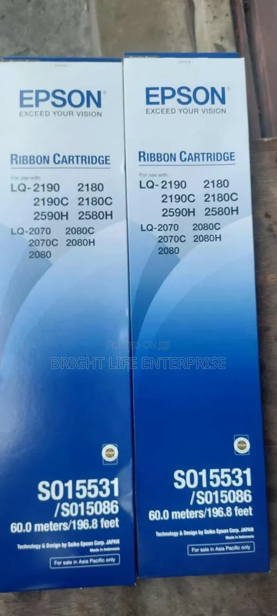 Epson Lq-2190 Ribbon - Black · Photo 1