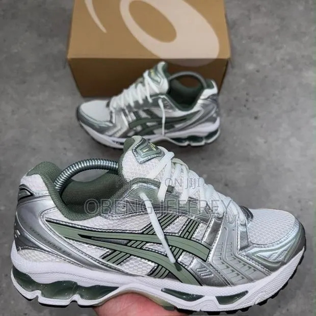 Original Asics Gel Kayano-14 White/Slate Gray N Green · Photo 1