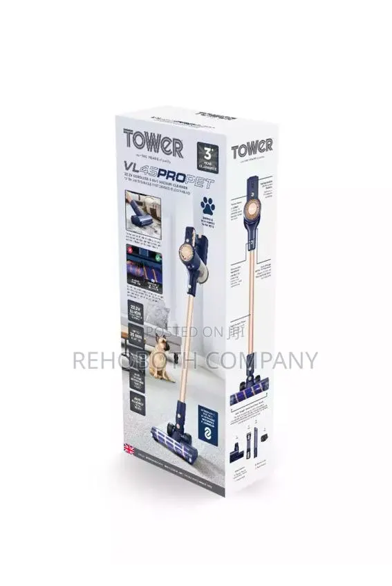 Tower Vl45 Pro Pet Anti Tangle Cordless 3-in-1 Pole Vacuum · Photo 1