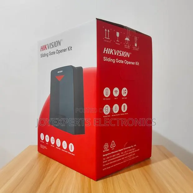 Hikvision Sliding Smart Gate Opener KIT + 4M Rails 2 Backup Battery · Photo 1
