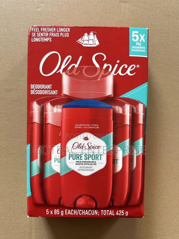 Old Spice Deodorant (5 Pack) - Long Lasting Odour Protection