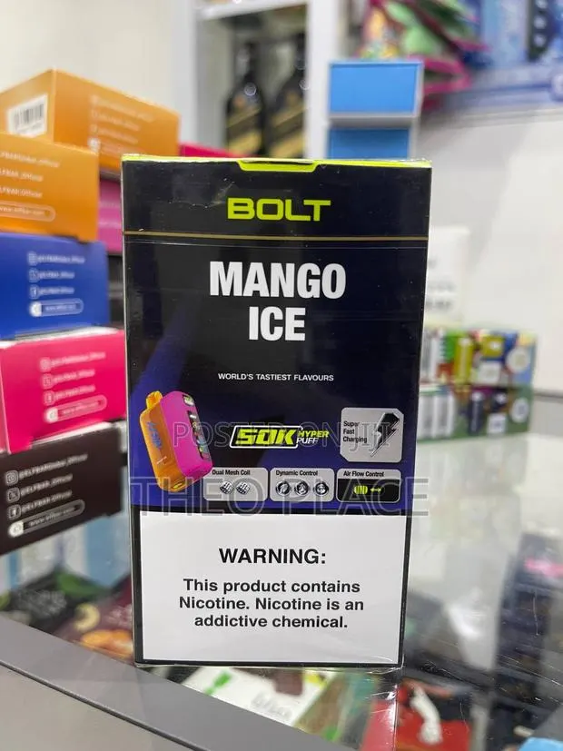 Bolt 50000 Puffs Disposable Vape – Mango Ice | Dual Mesh Coil · Photo 1