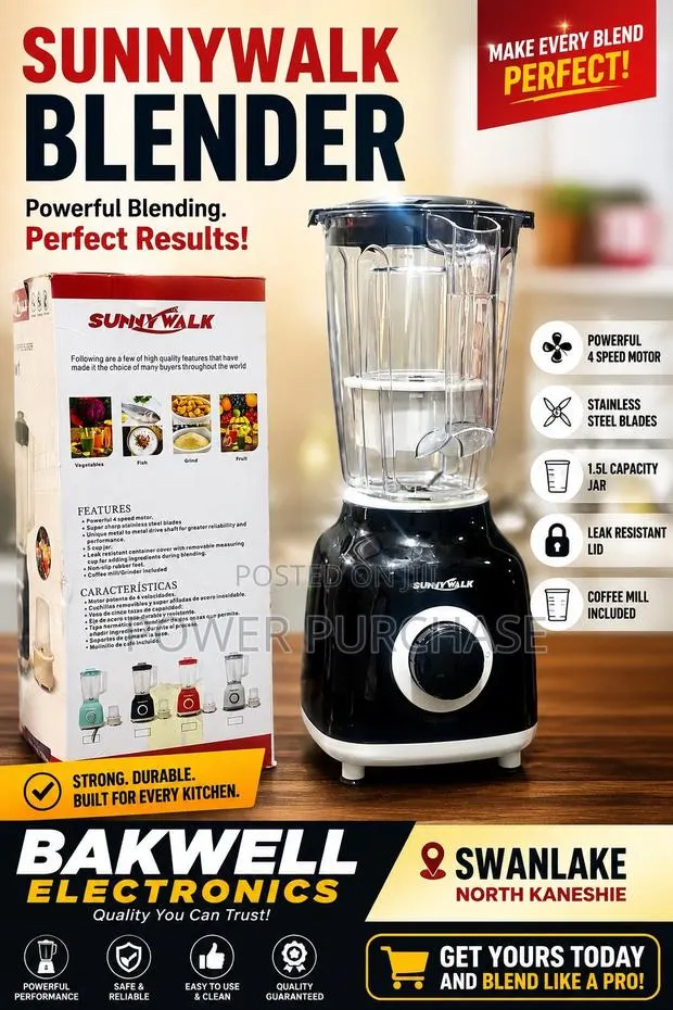 Sunnywalk Blender – Powerful Blending, Perfect Results! · Photo 1