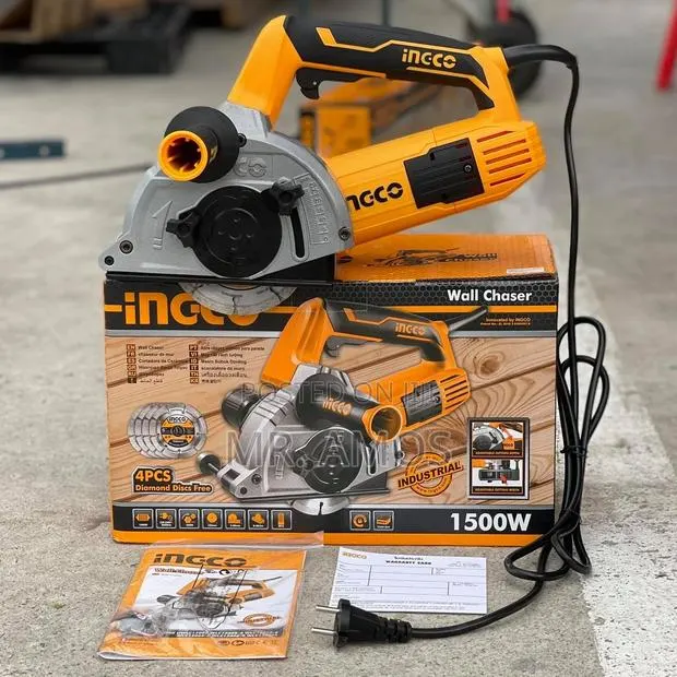 1500w Industrial Wall Chaser + 4pcs Cutting Disc Included - Wlc15008 · Photo 1