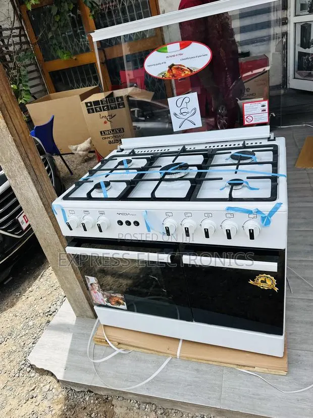 Very Cool Price White Gas Cooker Oven Grill Midea Tech 5b 60/90 White · Photo 1