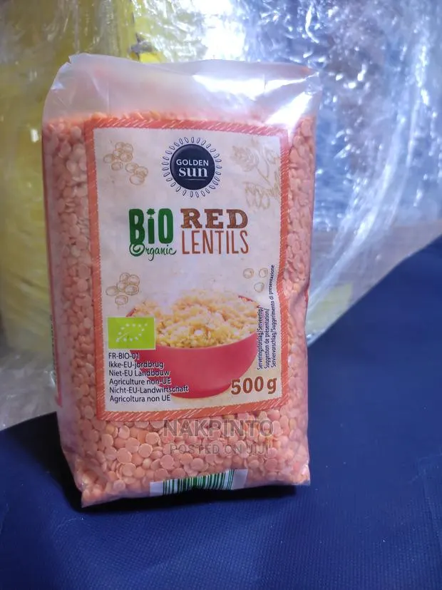 Organic Red Lentils. Organic Legumes (Chick Peas,Split Peas) · Photo 1