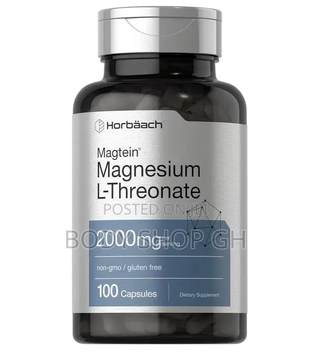 Horbäach Magtein Magnesium L-Threonate | 2000mg Supplement | 100 Caps · Photo 1