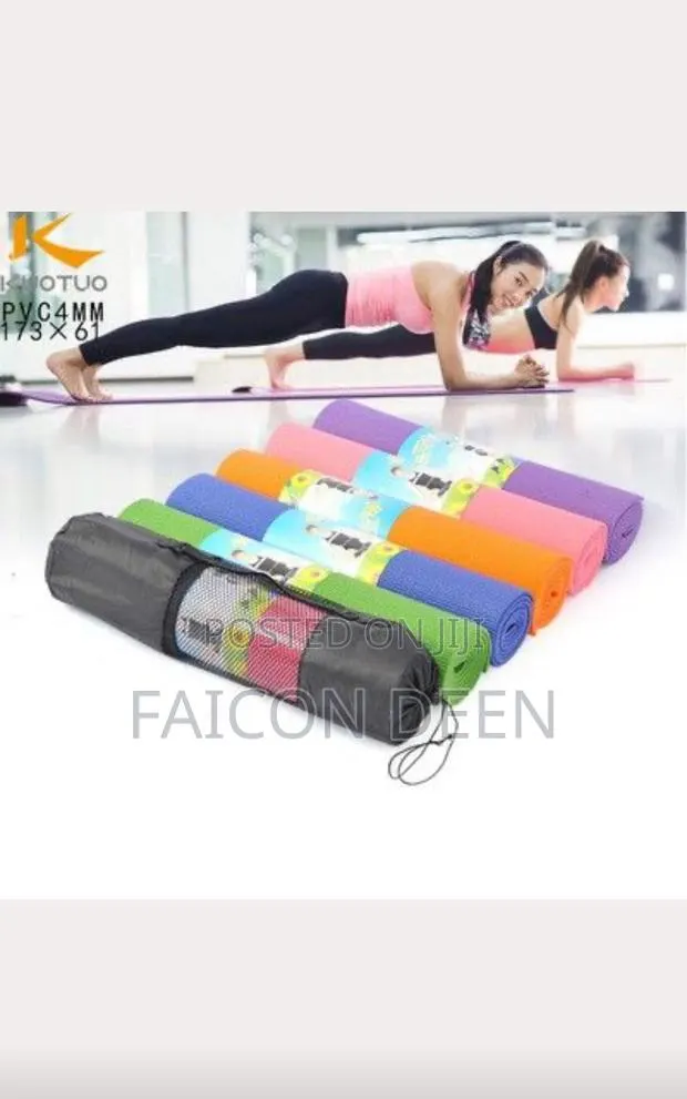 Train Smart With Thick Cushioned Exercise Gym Mats + Free Bag /Carrier · Photo 1