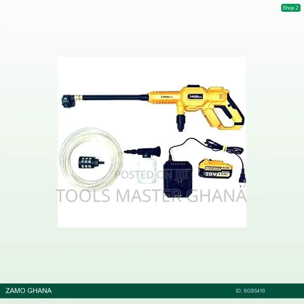 Corless Pressure Washer 30bar Set 20v 4a 1battery 1charger - Sgs5410 · Photo 1