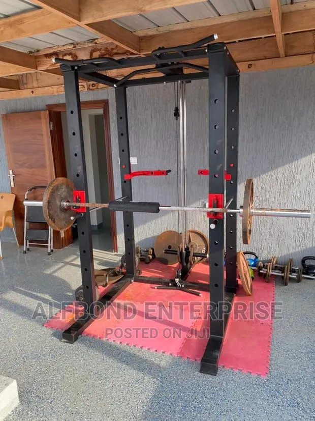 Commercial Power Rack and Pulley System · Photo 1