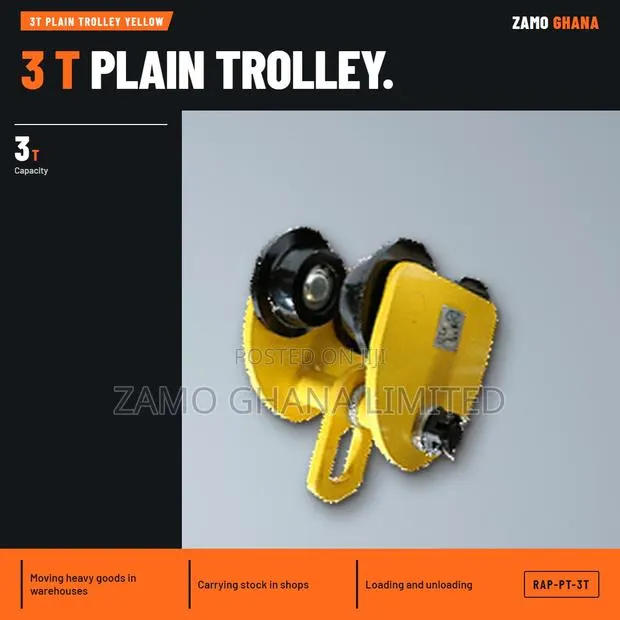 3T Plain Trolley Yellow - RAP-PT-3T · Photo 1