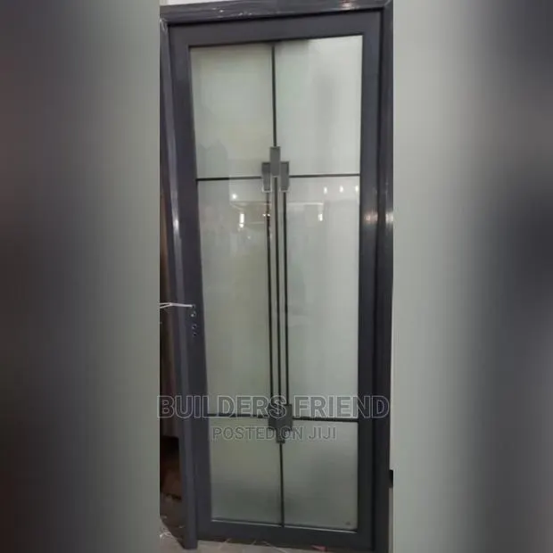 Waterproof Tempered Glass Bath Doors+Locks With Frame · Photo 1