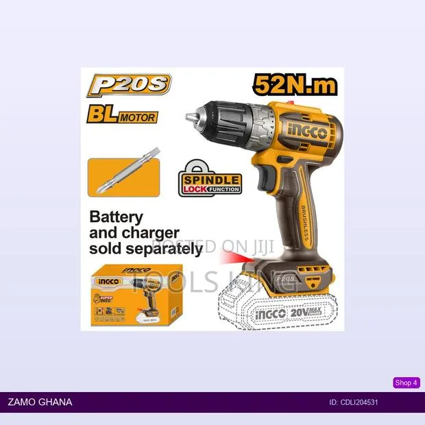 Brushless Cordless Drill 20v - Cdli204531 · Photo 1