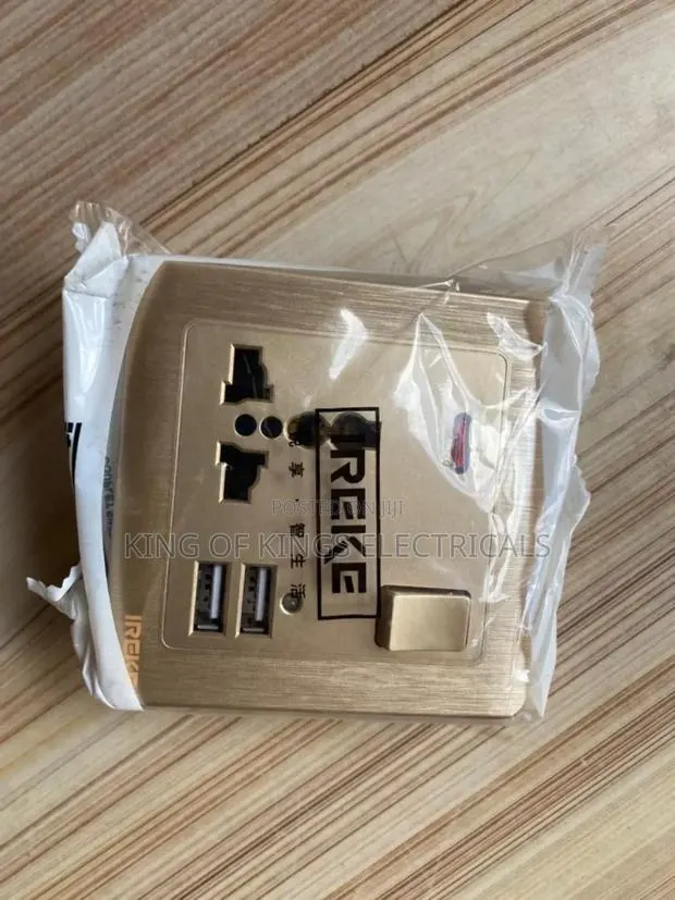 Ireke Universal Wall Socket With Dual Usb Charging Ports(Singlesocket) · Photo 1