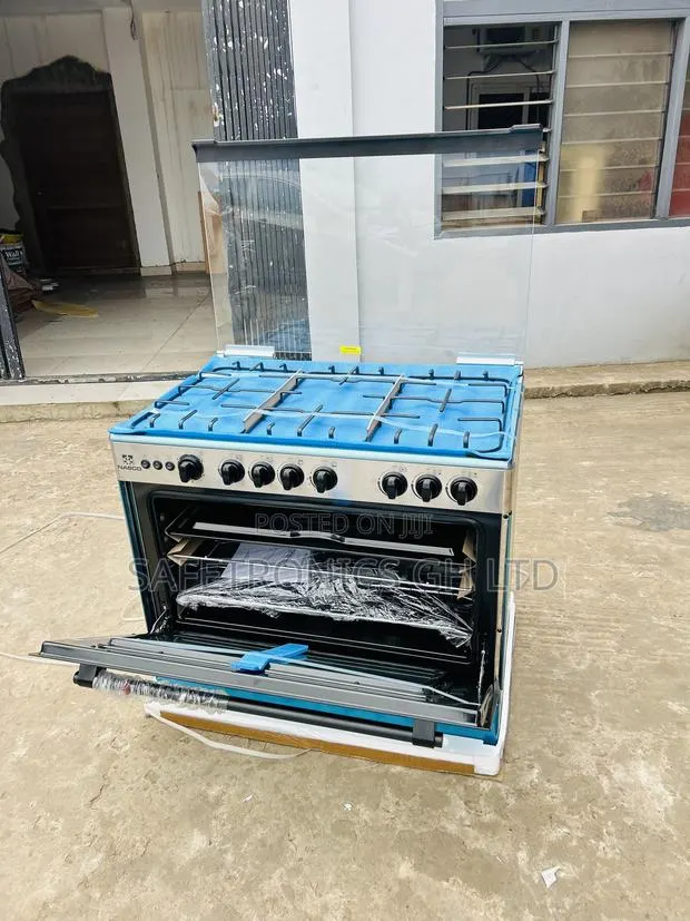 Check Out Nasco 5 Burner Gas Cooker With Grill 90x60cm · Photo 1