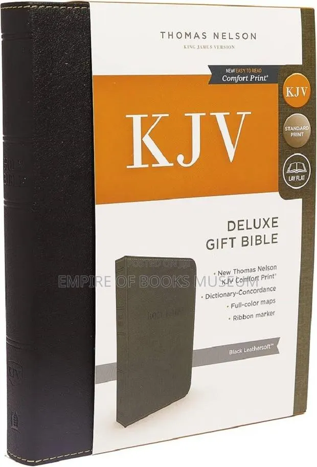 KJV Deluxe Gift Bible Black Leathersoft · Photo 1