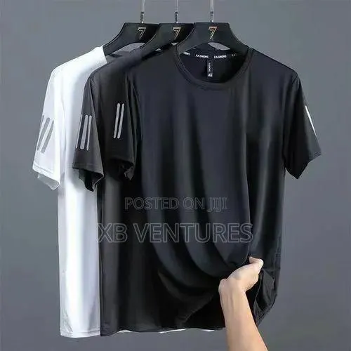 3 Pieces - Ice Silk T-Shirt Quick Drying and Breathable -3 Colors · Photo 1