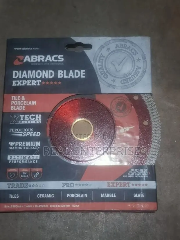 Abracs Expert Diamond Blade 180mm X 1.6mm Tile Porcelain Saw Disc · Photo 1