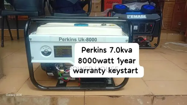 Heavy-Duty Perkins 7.0kva 8000-Watt Generator for Homes Businesses · Photo 1