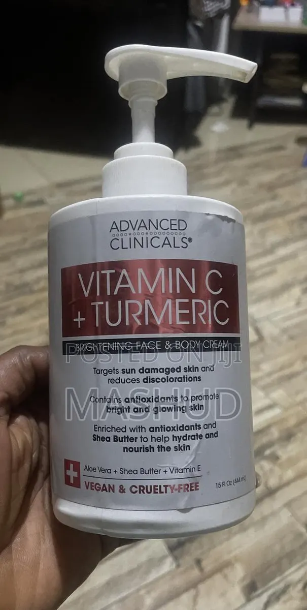 Advanced Clinicals Vitamin C + Turmeric Face Body Cream · Photo 1