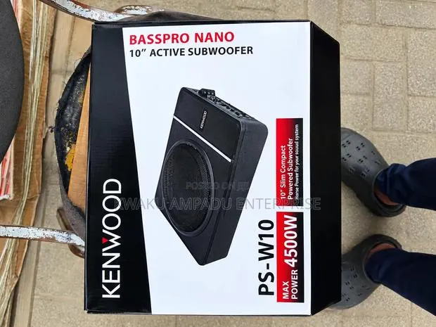 Kenwood BassPro Nano PS-W10 – 10" Active Powered Underseat Subwoofer · Photo 1