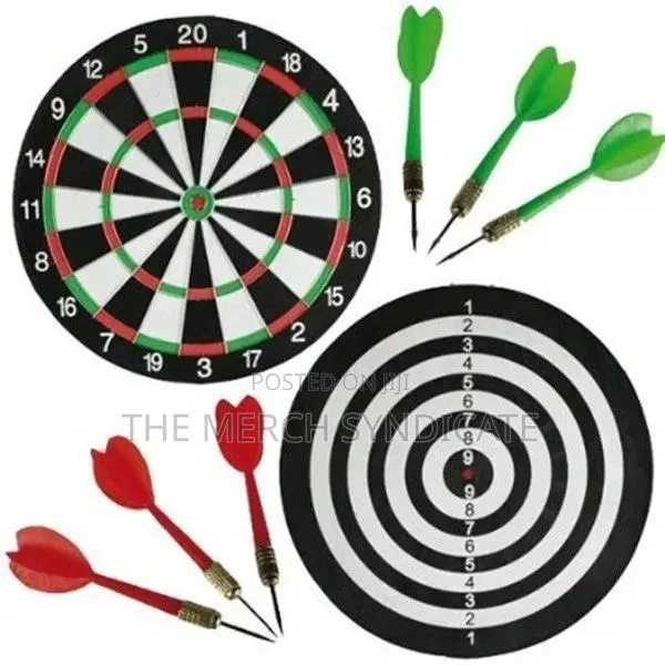 Large Size 15 Inch Double Sided Party Sports Dartboard Game · Photo 1