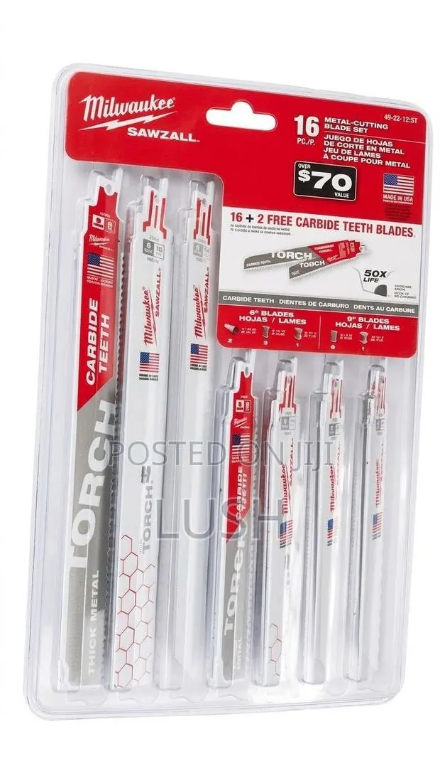 Milwaukee Sawzall 16-Piece Metal-Cutting Reciprocating Saw Blade Set · Photo 1