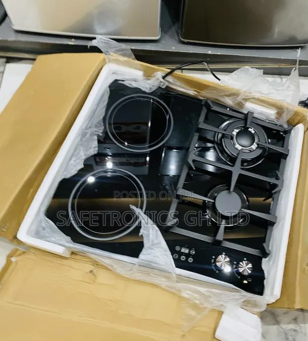 Choose Kenwood 2 Gas and 2 Electric Hybrid Cooktop Black in-Built · Photo 1