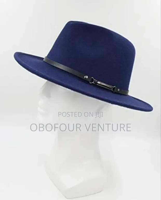 Angel Apparel! Navy Blue Fedora Hat for All Occasions PPPLLLWWW · Photo 1