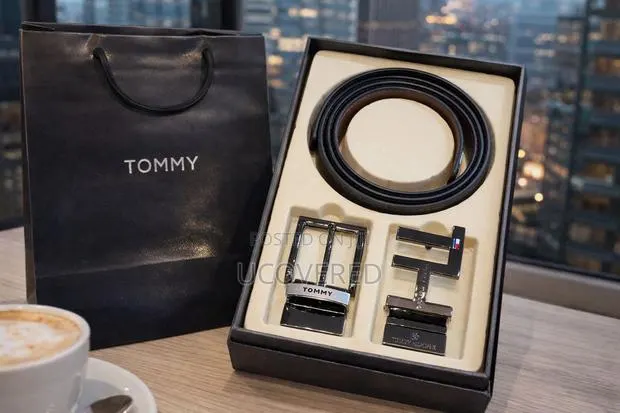 Tommy Hilfiger Reversible Leather Belt With Multiple Buckles · Photo 1