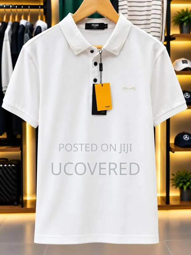 Branded Short-Sleeved Cotton Men's Polo Shirt · Photo 1