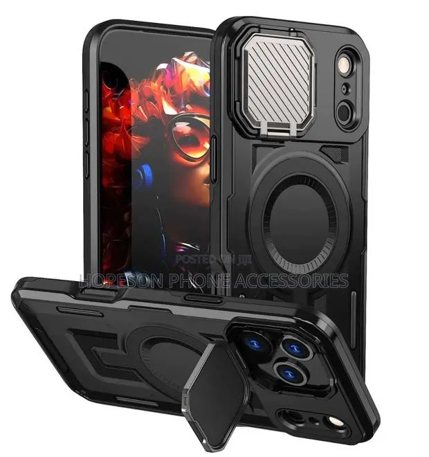 Quality Shookproof Case- Magsafe Wireless Charge Support- Camera Cover · Photo 1