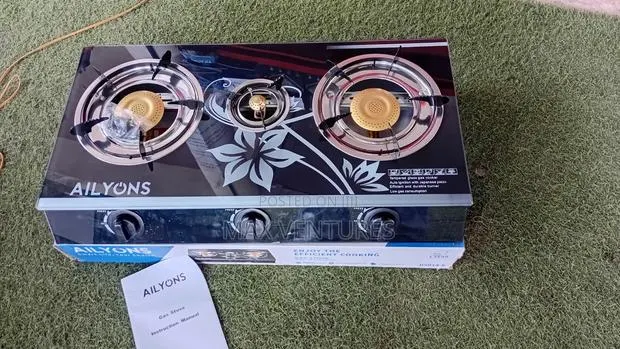 Auto Ignition 3 Gas Stove Table Top 3 Gas Burner · Photo 1