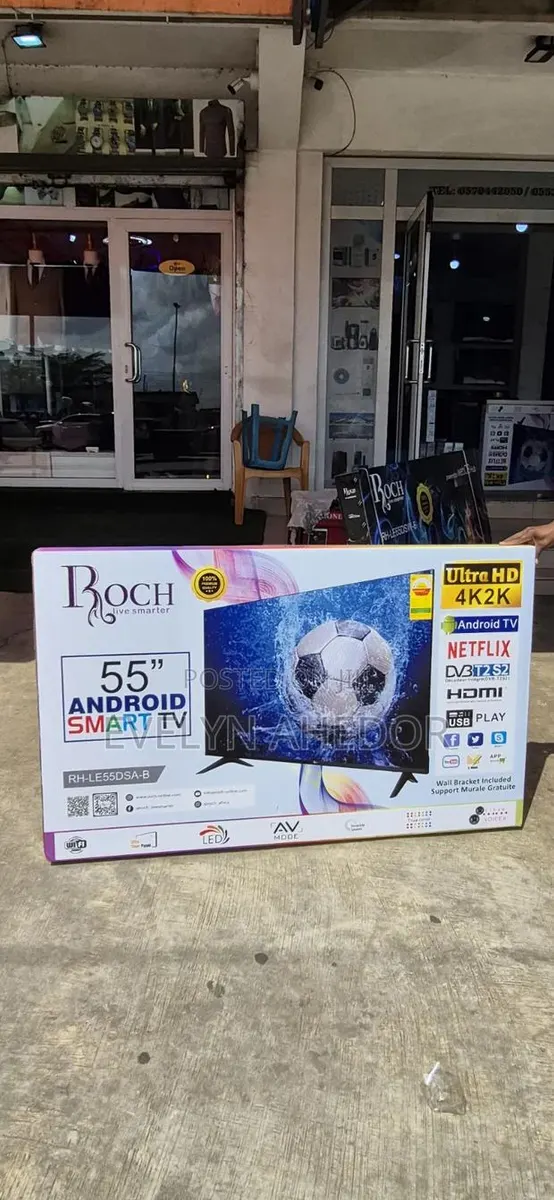 Smooth Edgeless Roch 55 Inches Smart Android Tv Uhd Available · Photo 1
