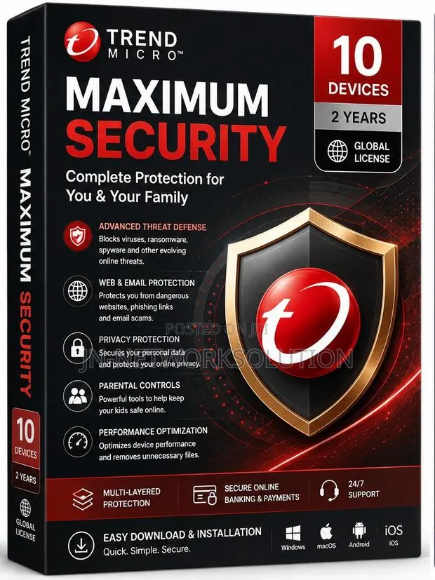 Trend Micro Maximum Security 10 Devices/ 2 Years (GLOBAL) · Photo 1