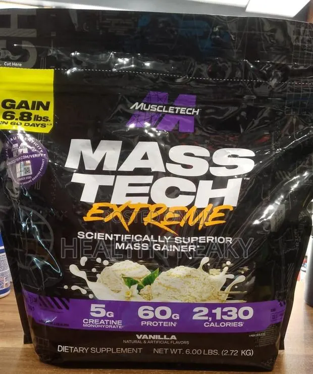 Masstech Extreme 2000 Mass Gainer Muscle Builder Weight Gainer Bulk Up · Photo 1