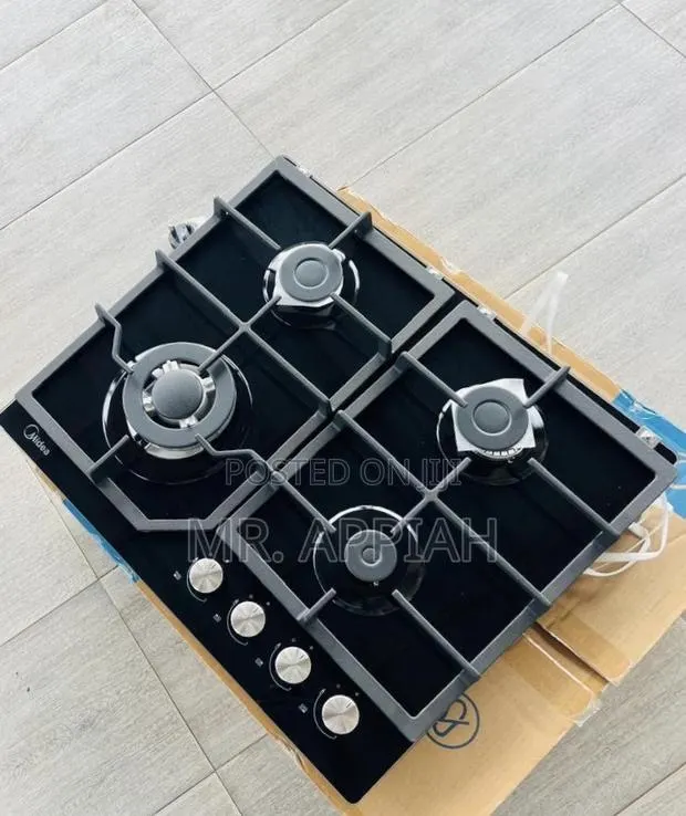 Classic Midea 4 Gas Built in Hob(Glass) 60GJ084 · Photo 1