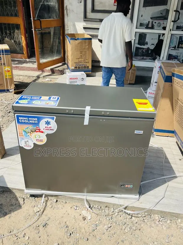 Less Expensive Chest Freezer Single Door 200l Nasco Grey · Photo 1