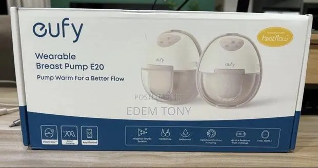 Eufy Heated Wearable Electric Breast Pump E20, Pump Warm -Better Flow · Photo 1