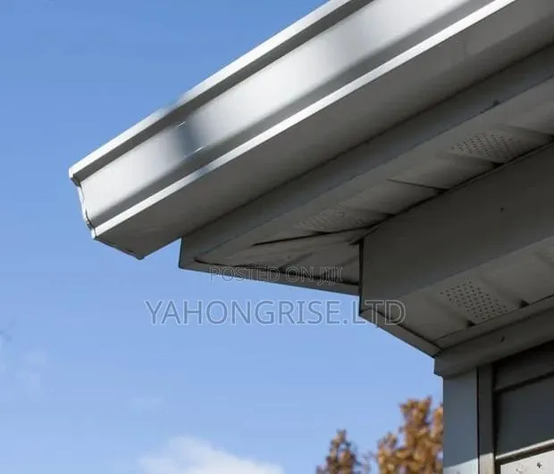 PVC Rain Gutter and Downspout · Photo 1