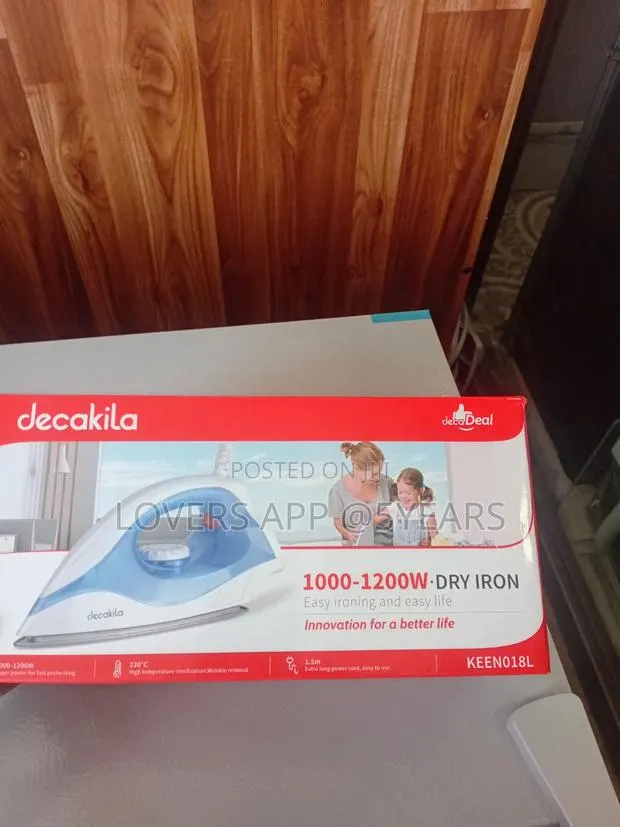 Decakila 1200w Dry Lron Preheating Iron. · Photo 1