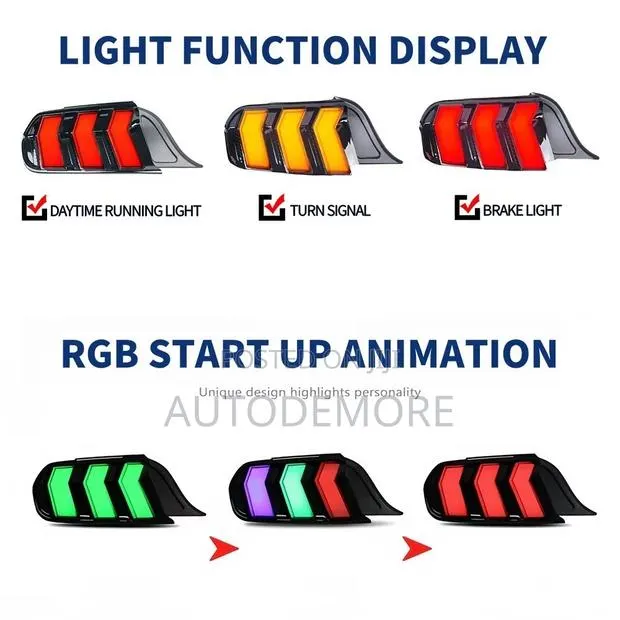 Ford Mustang RGB Led Tail Light 2018+ · Photo 1