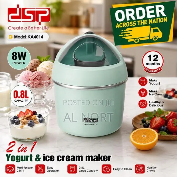 DSP 2-in-1 Yogurt Ice Cream Maker 0.8l – Mint Green · Photo 1