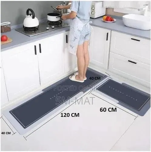 2pcs Water Proof Kitchen Mat L Saped · Photo 1