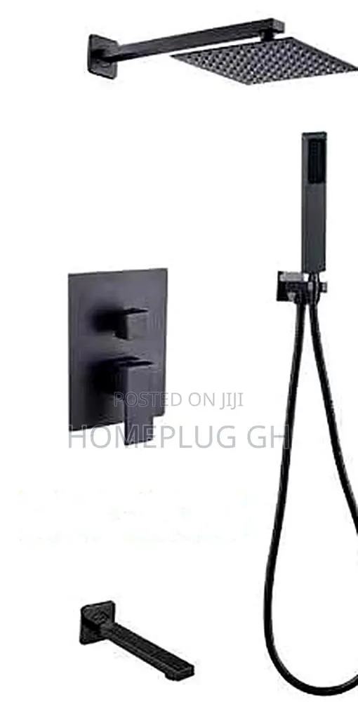 Concealed Shower – Black (AL-925) · Photo 1
